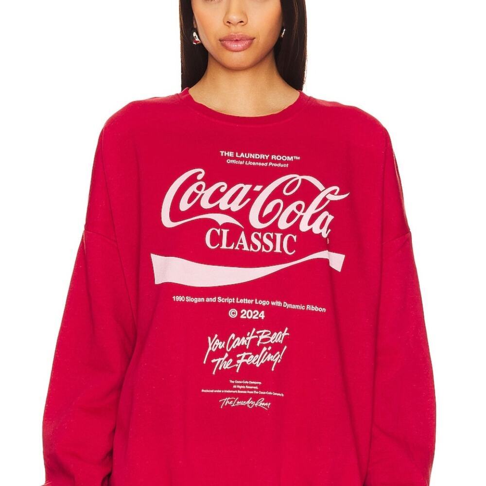 Laundry Room Sweatshirt Size Small Coca Cola Oversized Coke Revolve Crewneck NEW